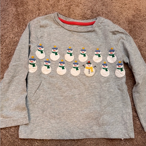 Baby Boden Snowman Appliqué Shirt - Picture 1 of 4